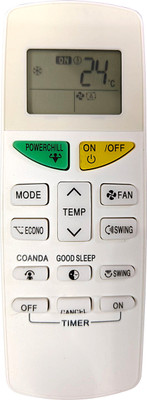 Ehop ARC484B14 compatible remote control for Inverter AC AC-132M Daikin Remote Controller(White)