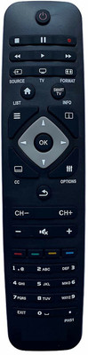 HDF Remote Control Compatible For  LCD/LED TV. URC119 Philips Remote Controller(Black)