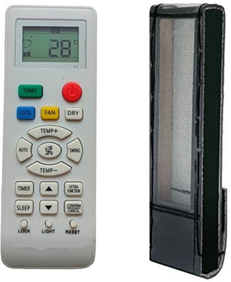 Paril (Remote+Cover) Ac Remote compatible for Haier Ac Re-131 With PU Leather Protective Cover( EXACTLY SAME REMOTE WILL ONLY WORK) Remote Controller(Black)