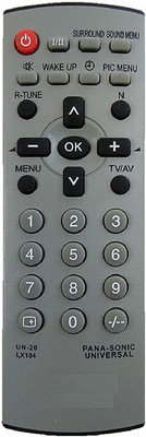 BhalTech UN-20 LX104 CRT TV Compatible with Crt Tv Panasonic Tv Remote Controller(Grey)