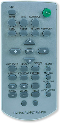 7SEVEN Compatible for Sony Projector Remote Model RM-PJ6 RM-PJ7 RM-PJ8 Suitable for VPL-EX7 ES1 ES2 ES4 CX70 CX71 CX80 EX345 EX430 EX435 EX450 EX455 EX570 Sony Remote Controller(White)