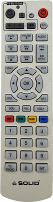 Solid NEW ORIGINAL REMOTE FOR SET TOP BOX OR TV SOLID Remote Controller(White)
