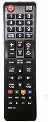 Tech Vibes Samsung tv Remote BN59-607A Remote Control Compatible with All Samsung LED/LCD TV Model: BN59-607A Samsung Tv Remote Controller(Black)