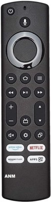 ANM Remote Compatible for TOSHIBA / AKAI / ONIDA / CROMA / AMAZONBASICS FIRE TV ALEXA VOICE WORKING, VERIFICATION ON 9408256237 Remote Controller(Black)