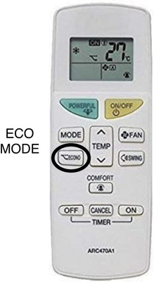 J.K. WEBSHOP Daikin Remote Compatible With Daikin Ac (Same Model) Daikin and Daikin Inverter Remote Controller(White)