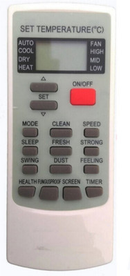 Ethex ® Re-45 Ac Remote compatible for Voltas Ac (Match all functions with your Remote before placing order) ( check all images) Remote Controller(White)