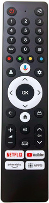 Tke Onida Smart Google Tv Voice Remote Control (067) Onida Tv Voice Remote Controller(Black)