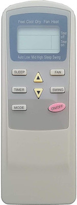 LipiWorld 41 AC Remote Control Compatible for  TCL AC Remote Controller(Grey/White)