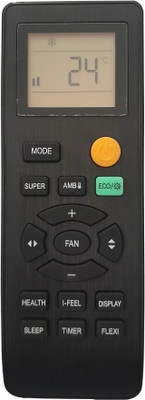 LipiWorld 131IF AC Remote Control With Display Light Backlight Compatible For  IFB AC Remote Controller(Black)