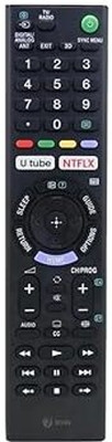arhan Sony Bravia TV Remote Control URC 153 Fit for Smart 4K REMOTE SONY TV REMOTE Remote Controller(Black)