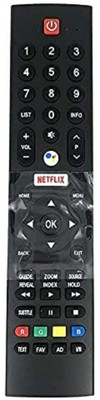 hybite Voice Remote Compatible for Pana-sonic Smart Led Tv With Netlix Hotkey with Voice Command Panasonic Remote Controller(Black)