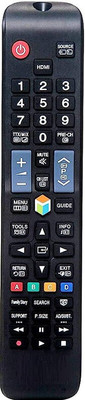 QIBOX URC-117 TV Remote control with New Shock proof and skretch proof feature Compatible with Samsung TV Smart LED/LCD/HD/HDMI Television URC-117 Remote Remote Controller(Black)