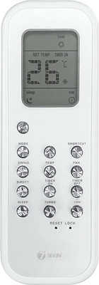 7SEVEN 1.5 |2 Ton Split and Window AC - Match Remote Key by Key with Existing Blue Star Air Conditioner Remote Controller(White)
