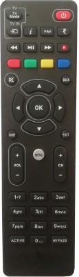 LipiWorld Dish TV Set Top Box Remote (R) (Old Remote Exactly Same Remote Will Only Work) Compatible for Dish TV DTH Settup Remote Controller(Black)