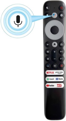 hybite Voice Command Remote Control RC902V Compatible for TCL Smart Led Tv Voice command TCL Smart Remote Controller(Black)