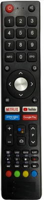 Ethex Tv remote replacement for Bpl tv remote control New TvR-64 Compatible with Bpl tv Remote (NO Voice Command)(Same remote Only will work) Remote Controller(Black)