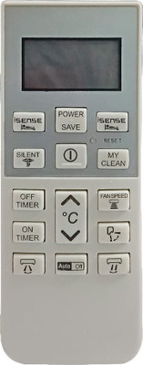 RESORB RE 168E HITACHI Compatible AC Remote with 2 ISENSE Button Split AC and Window Air Conditioner Remote Controller(White)