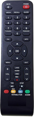 LUNAGARIYA Compatible Remote for Sun DTH Direct Set Top Box with Media Button Remote Controller(Black)
