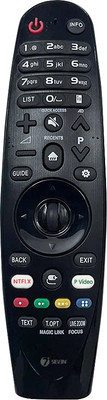 7SEVEN Compatible for Lg Tv Magic Remote MR18BA Non Voice Function and Without Pointer Lg Television Remotes Control Which Replicate Performance Exactly of Genuine LG Remote Controller(Black)