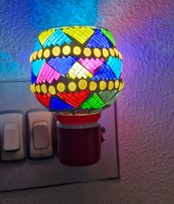 LUNAGARIYA Leaf Printed Kapoor Dani with Night Lamp,Electric . 7 KAPOOR DANI Remote Controller(White)