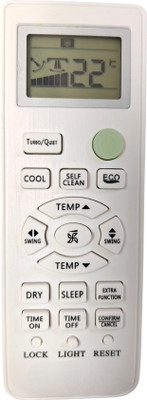 Ehop Compatible remote control for inverter AC ,smart ac remote with Self clean Haier Remote Controller(White)