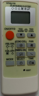 RE  122 Mitsubishi Remote Controller(White)
