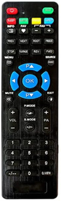 Tke  TV LCD/LED TV Remote (AAH) Intex Remote Controller(Black)