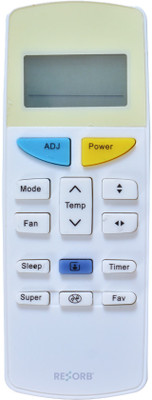 RESORB RE 255 Compatible for Bluestar O General, Impex, Lumx LX183CUHDM 1.5 Ton 3 Star Split solar AC Remote Controller(White)
