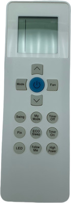 NixGlobal 268 AC Remote Compatible with IFB 1 / 1.5 / 2 TON AC Remote Controller(White)