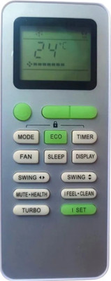 Xpecial 237-1 TC-L AC Remote Compatible with TCL / VIDEOCON 1 / 1.5 / 2 TON AC Remote Controller(White)