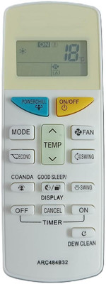 vcony Remote Control No.132L Compatible For  Ac Remote DAIKIN Remote Controller(White)