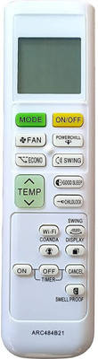 BhalTech 214 ARC484B21 AC Compatible for  DAIKIN AC Remote Controller(White)