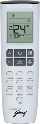 Xeovox AC 259 eon inverter Split / Window 1.5 ton AC Godrej Remote Controller(White) deal from flipkart