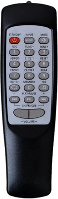 RESORB Onix Castor HT 95 8 in 1 Home Theater System Remote Control Compatible for Intex Designed to Compatible with Intex, Kingsonic, Onix Remote Controller(Black)