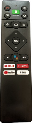 MechFox Television Remote Compatible LED/LCD Smart TV Voice Remote Control | RM-M27 | SANYO ZEE5 Remote Controller(Black)
