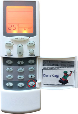 ERNIL AC Remote Compatible for Hitachi Split AC with Backlight (AC-68) ( Please Match The Image with Your Old Remote ) Remote Controller(White)