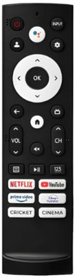 Tke VU Cinema GloLED 4k Smart LED Google/Android TV Remote Control Non-Voice(AHA) VU Smart 4K LED TV Remote Remote Controller(Black)