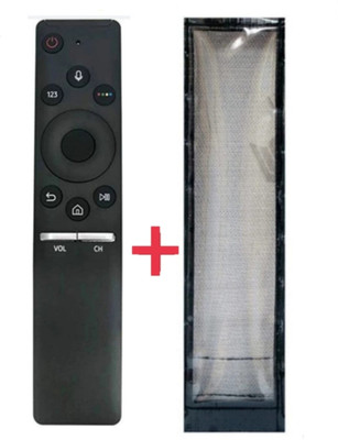 Paril (Remote+Cover) Tv Remote compatible for Samsung Smart led/lcd Tv (TvR-8 Rc) With PU Leather Protective Cover(NO Voice Command)(Same remote Only will work) Remote Controller(Black)