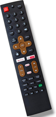 Ehop Compatible Remote Control for Smart TV IND4305ST Treeview Remote Controller(Black)