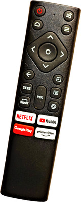 Ehop Compatible Remote Control for Smart TV Android FHD UHD OLED 4K Nokia Remote Controller(Black)
