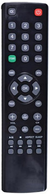 Tke  3224 LED LCD TV (2019) Intex Remote Controller(Black)