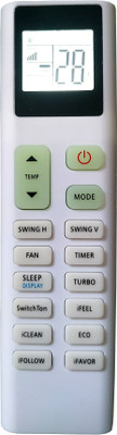 LipiWorld 254 AC Remote Control Compatible For  Kelvinator AC Remote Controller(Grey)