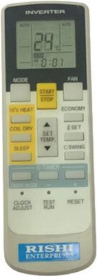 RISHI ENTERPRISES THIS REMOTE IS COMPATIBLE FOR INVERTOR AC REMOTE O GENRAL Remote Controller(White)