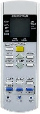 HDF Replacement Remote Compatible for Panasonic Air Conditioner Remote  (AC-29 G) Model Both Split & Window Panasonic Remote Controller(White)