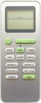 LipiWorld 237 AC Remote Control Compatible for  TCL AC Remote Controller(Grey/White)