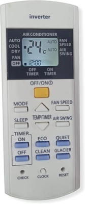 HDF (Remote No-29E)-Please Match Image with Your Old Remote Sanyo Inverter Ac Remote Controller(White)