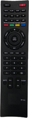 SHIELDGUARD Remote Control SP-312 Compatible for Speedcon LED TV Remote Controller(Black)
