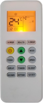 LipiWorld 223 AC Remote With Display Light Backlight Compatible For  GODREJ AC Remote Controller(Grey)