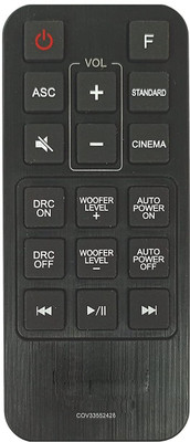 BhalTech COV33552428 SH2 SPH2B-P Sound Bar System Compatible for  LG Sound Bar Remote Controller(Black)