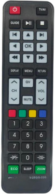 Paril (Remote+Cover) Tv Remote compatible for Videocon Smart led/lcd Tv Remote Control With PU Leather Protective Cover( EXACTLY SAME REMOTE WILL ONLY WORK) Remote Controller(Black)